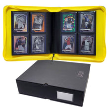 Load image into Gallery viewer, Toploader Album - 4-Pocket Binder with Rigid Slipcase | Holds 112 Standard Toploaders | Premium Heavy-Duty Square Spine Case for Ultimate Protection | Acid-Free, Clear Side-Loading Pages