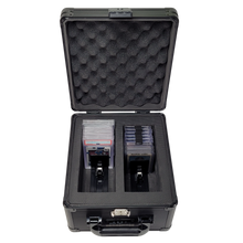 Load image into Gallery viewer, Card Vault 2 Row Trading Card Storage Box - Sports Cards Hard Case with Automatic Spring Loaded Pushers for Top Loaders and Graded Cards