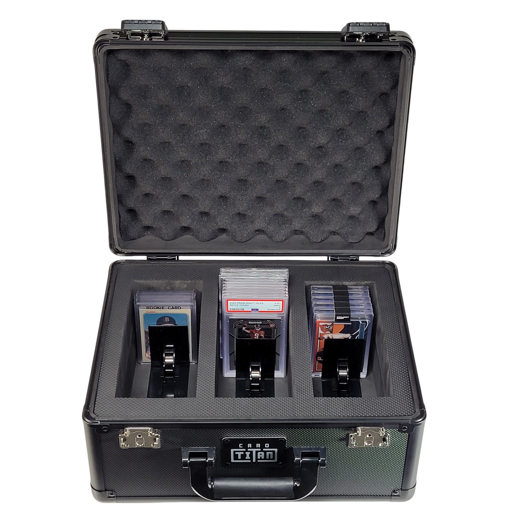 Card Vault 3 Row Trading Card Storage Box - Sports Cards Hard Case wit Card Titan Pro Card Vault 3 Row Trading Card Storage Box - Sports Cards Hard Case wit Card Titan Pro