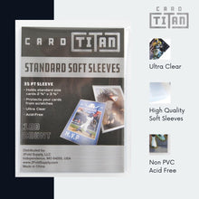 Load image into Gallery viewer, Standard Soft Sleeves Pack of 500 - Premium Quality Ultra Clear Acid Free Penny Sleeves