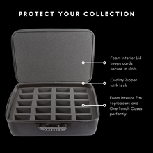 Load image into Gallery viewer, Toploader and One Touch Storage Case with Zipper Lock - Fits up to 400 Standard 35pt Toploaders or up to 80 One Touch Magnetic Cases