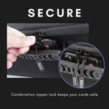 Load image into Gallery viewer, Toploader and One Touch Storage Case with Zipper Lock - Fits up to 400 Standard 35pt Toploaders or up to 80 One Touch Magnetic Cases