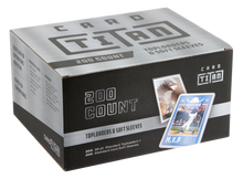 Load image into Gallery viewer, Toploaders 35pt (200 count) with 200 Soft Sleeves - Premium Quality Ultra Clear Card Sleeves