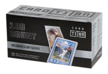 Load image into Gallery viewer, Toploaders 35pt (100 count) with 100 Soft Sleeves - Premium Quality Ultra Clear Card Sleeves