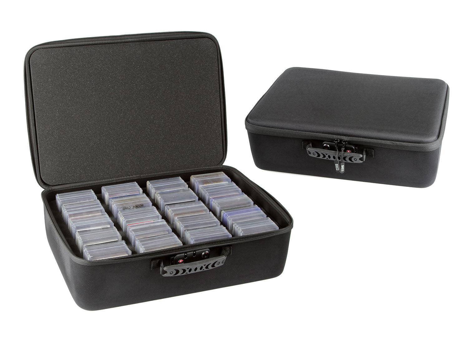 Card Titan Pro Toploader Storage Box and One Touch Sports Card Storage Case  with Zipper Lock - Trading Card Storage Box Fits up to 400 Standard 35pt