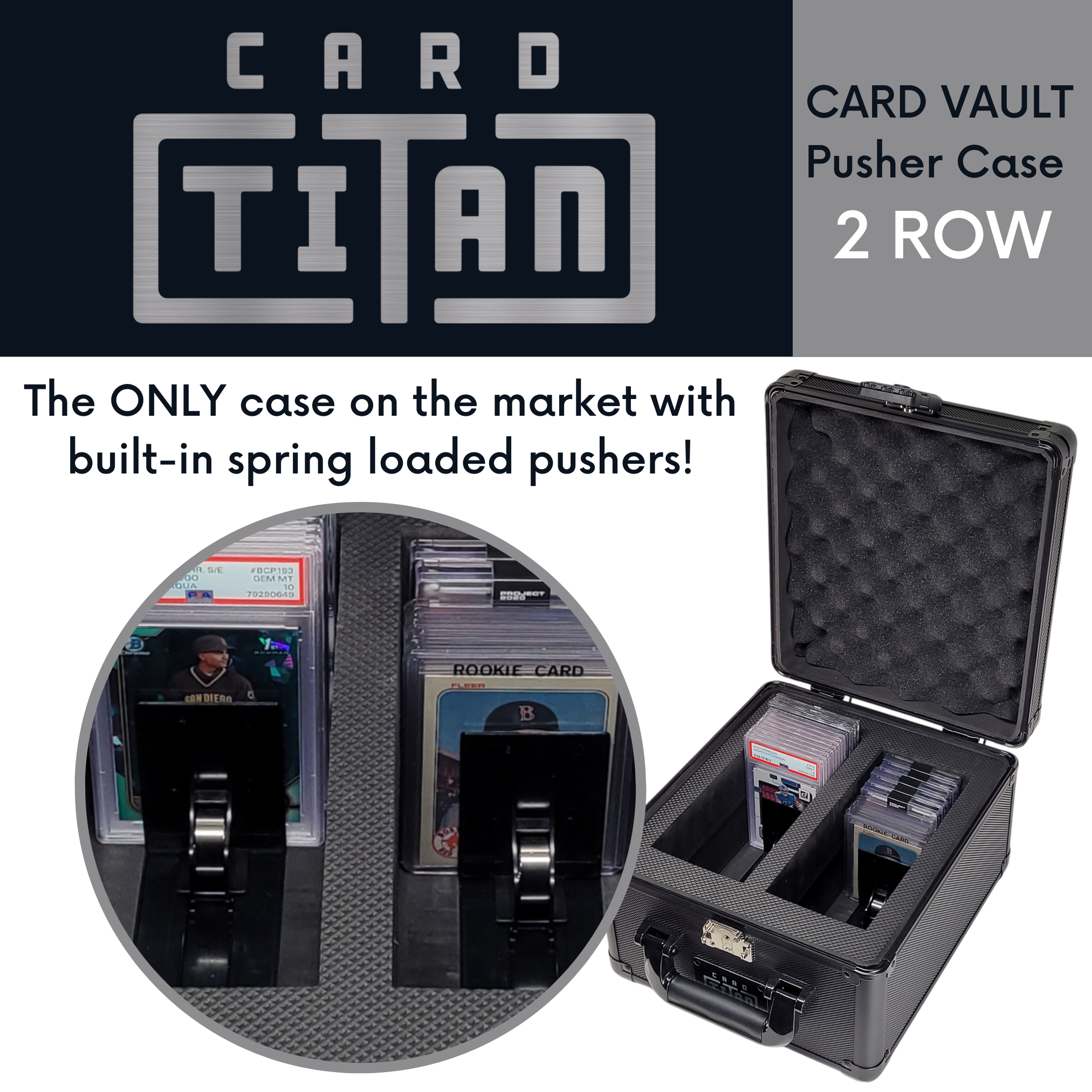 Ultra Pro Graded Card Storage Box Ultra Pro 2-Pack Graded Card Storage Box   Holds 10 PSA Slabs, Archival Safe & Clear Baseball Card Storage Boxes