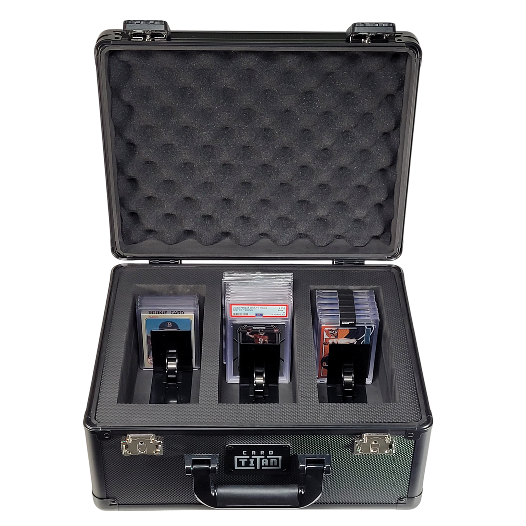 graded card holder case Card Vault 3 Row Trading Card Storage Box