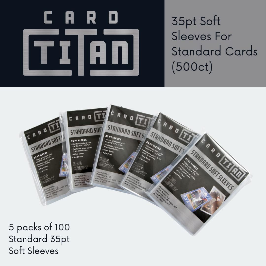 ultra pro 2.5x3.5 trading card penny sleeves Standard Soft Sleeves Pack of 500