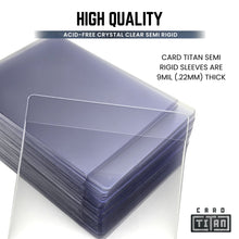 Load image into Gallery viewer, Card Titan Semi Rigid &amp; Sleeves - 50ct with Foam Lined Storage Box
