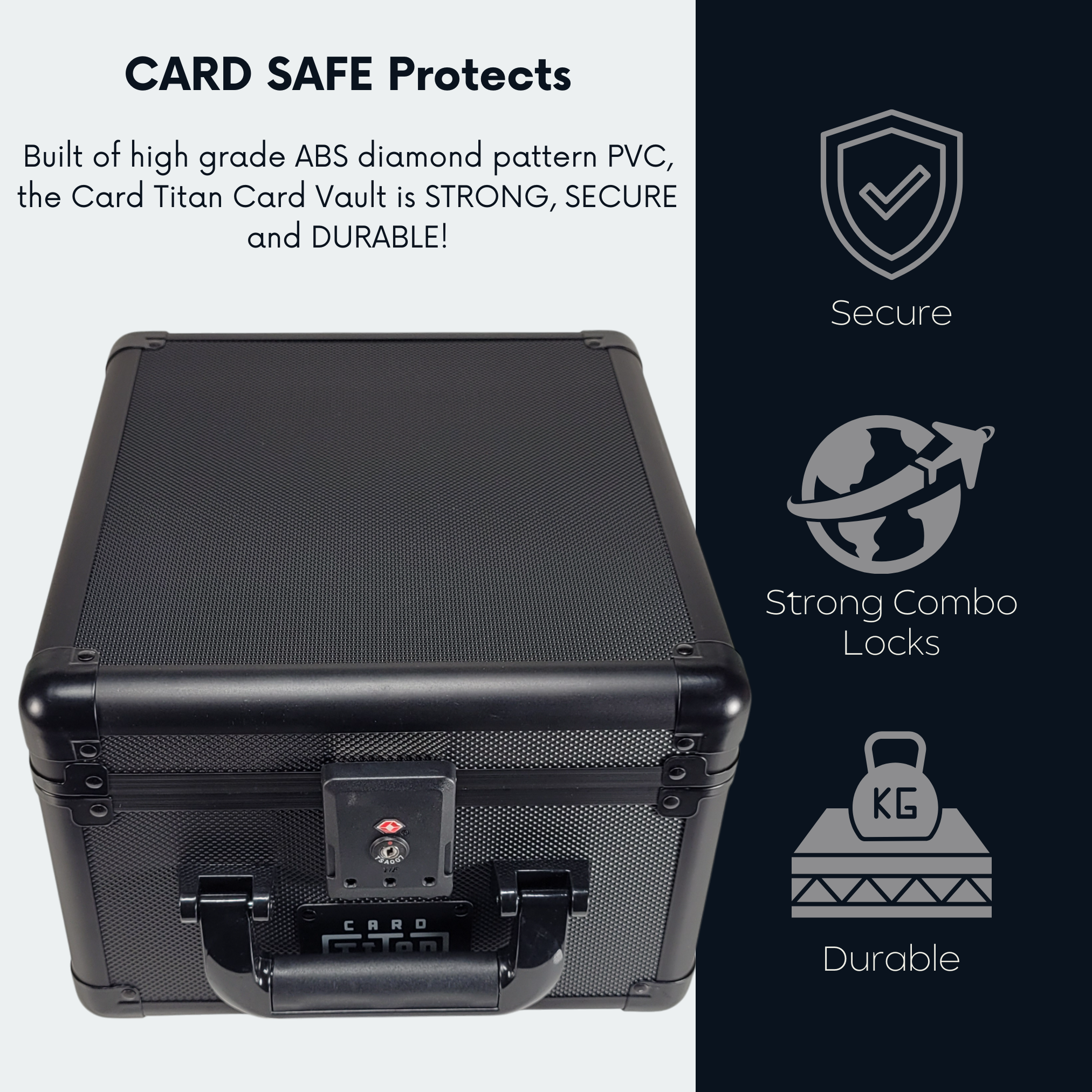 Graded Trading Card Storage Box Case FOR 64 PSA Sport Slabs Protector Combo Lock