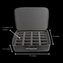 Load image into Gallery viewer, Toploader and One Touch Storage Case with Zipper Lock - Fits up to 400 Standard 35pt Toploaders or up to 80 One Touch Magnetic Cases
